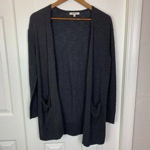 3/$30 Madewell Open Front Pocketed Slub Cardigan